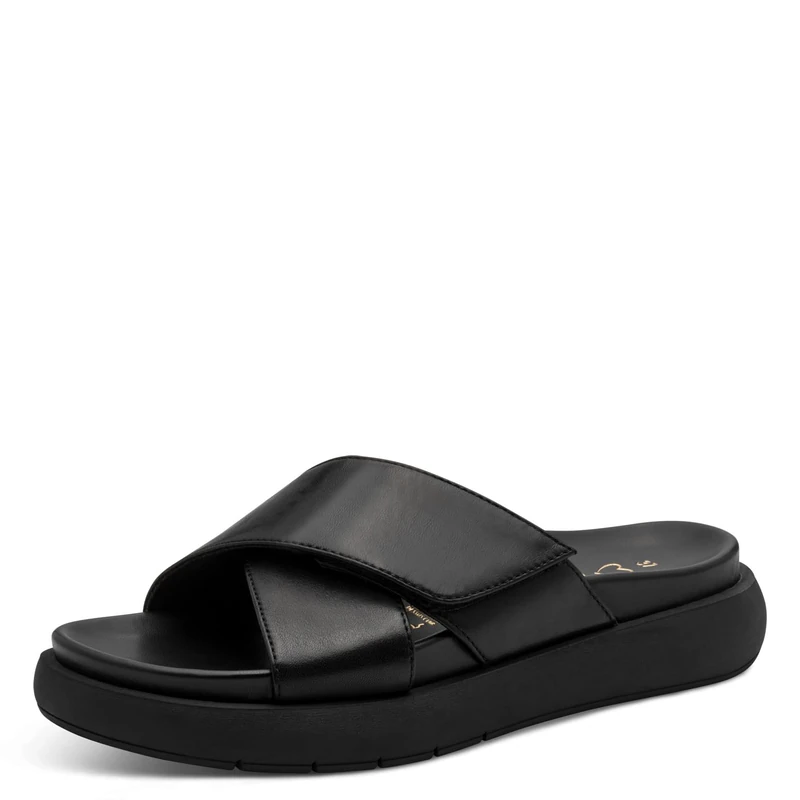 MARCO TOZZI women's sandal soft lining leather modern, black (BLACK), 6 UK