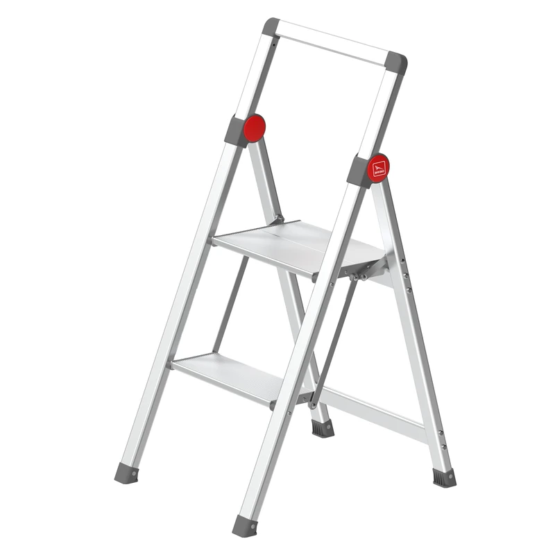 Gierre Stool, Aluminium and Black and Orange