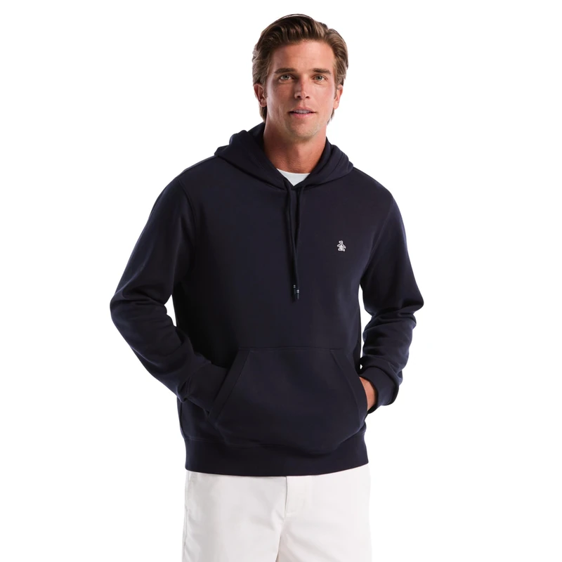 Original Penguin Fleece Hoodie Sweatshirt, S, Blue Dark Sapphire