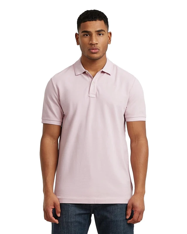 G-STAR Men's Dunda Overdyed Slim Polo, Size: L, Color Pink