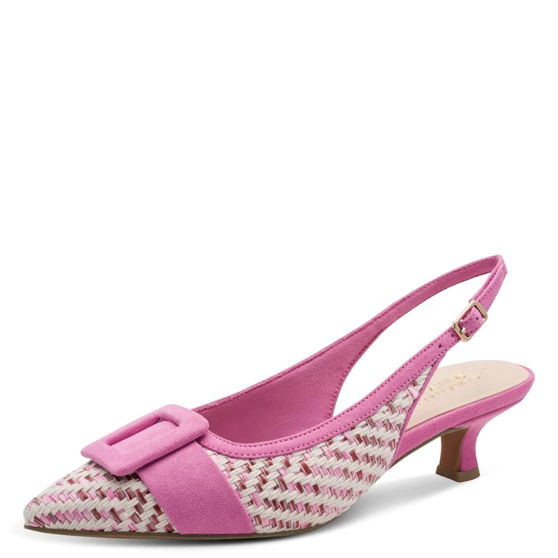Marco Tozzi by Guido Maria Kretschmer Women’s Pumps Soft Feel Me Footbed Soft Lining Pointed, Pink (Lipstick Comb), 4.5 UK