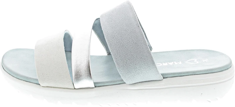 MARCO TOZZI Women Sandal soft Feel Me footbed Vegan soft lining Stylish, blue (SKY COMB), 4.5 UK