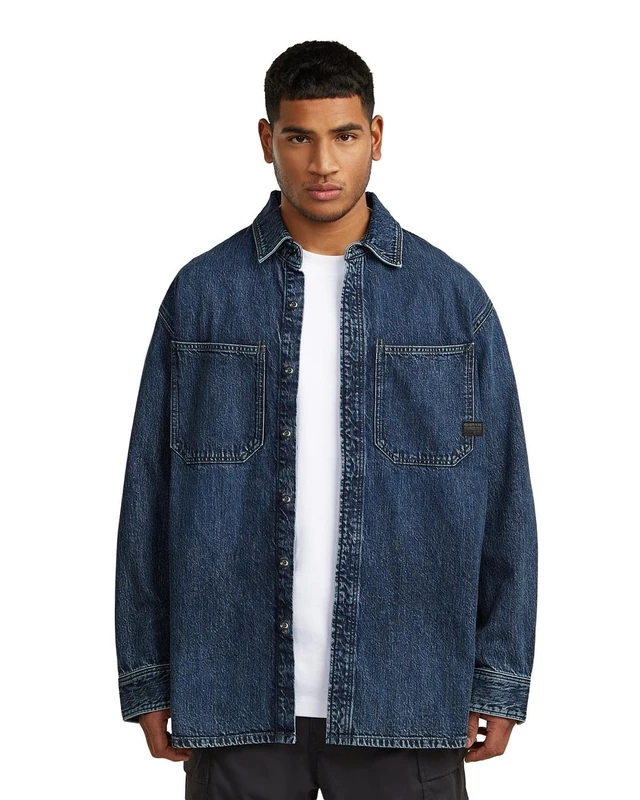 G-STAR Men's Relaxed 2-pkt Shirt ls, Size: S, Color Multicolor - Image 1