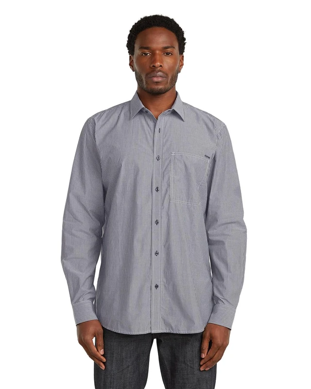 G-STAR Men's One Pkt Regular Shirt ls, Size: XXL, Color Multicolor - Image 1