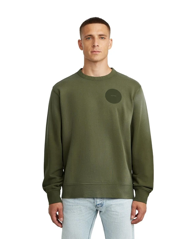 G-STAR Men's Sunfaded r sw, Size: XL, Color Green - Image 1