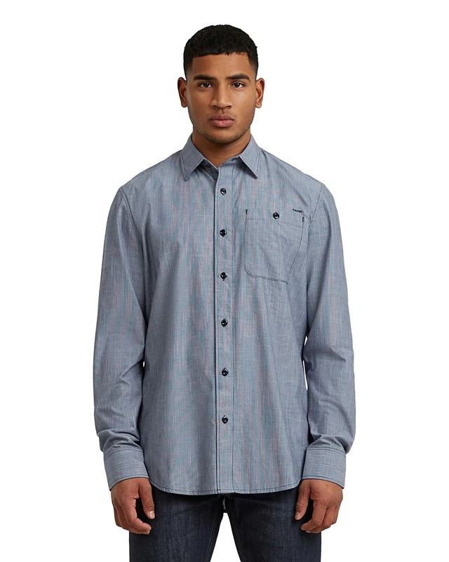 G-STAR Men's Bristum 2.0 Slim Shirt, Size: XL, Color Multicolor