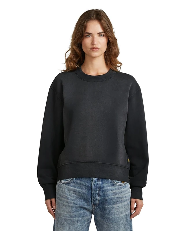 G-STAR Women's Washed relaxed r sw wmn, Size: XS, Color Black