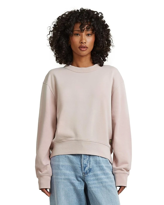 G-STAR Women's Washed Relaxed Sweatshirt - Pink, Size M
