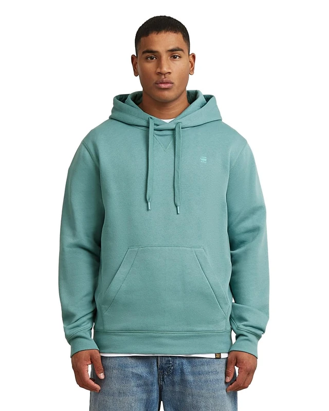 G-STAR Men's Premium Core Hooded Sweater, Size: M, Color Blue