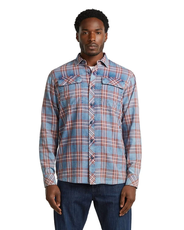 G-STAR Men's CPO Regular Shirt, Size: L, Color Multicolor - Image 1