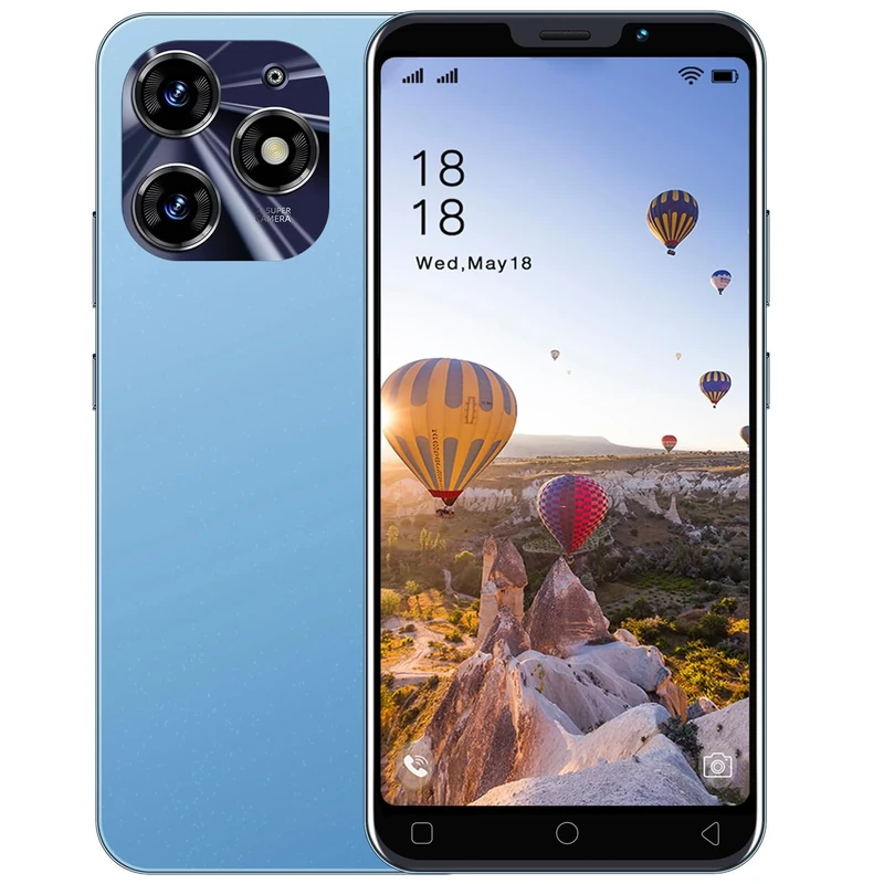 McMgc Dual SIM Unlocked Mobile Phones,1GB RAM/16GB ROM,5.0 inch HD Display,Dual Camera Android 9.0,Face Unlock,BT,FM,GPS,WiFi,3000mAh Battery,Cheap Phones (5P-Blue)