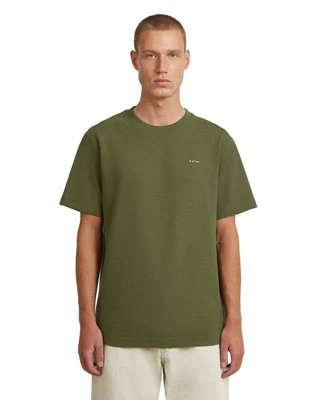 G-STAR Men's True Regular Structured r t, Size: S, Color Green