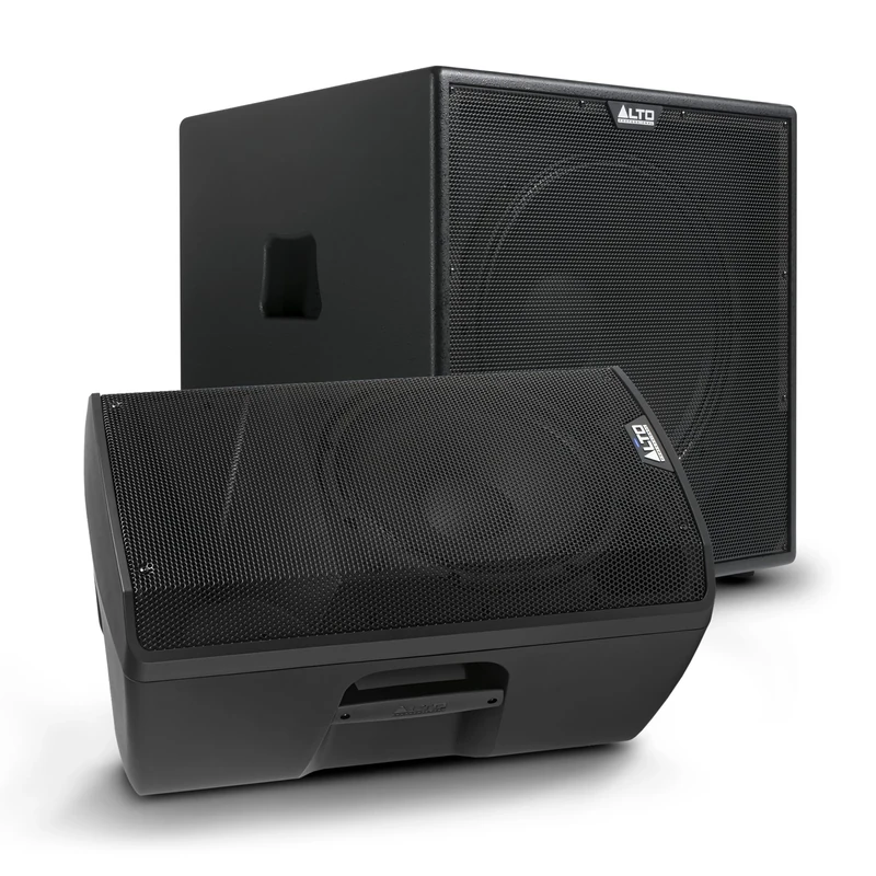 ALTO TX415 and TX18S Powered PA Speaker and Subwoofer Bundle for Live Performances, Events, Karaoke, Public Address, Presentations