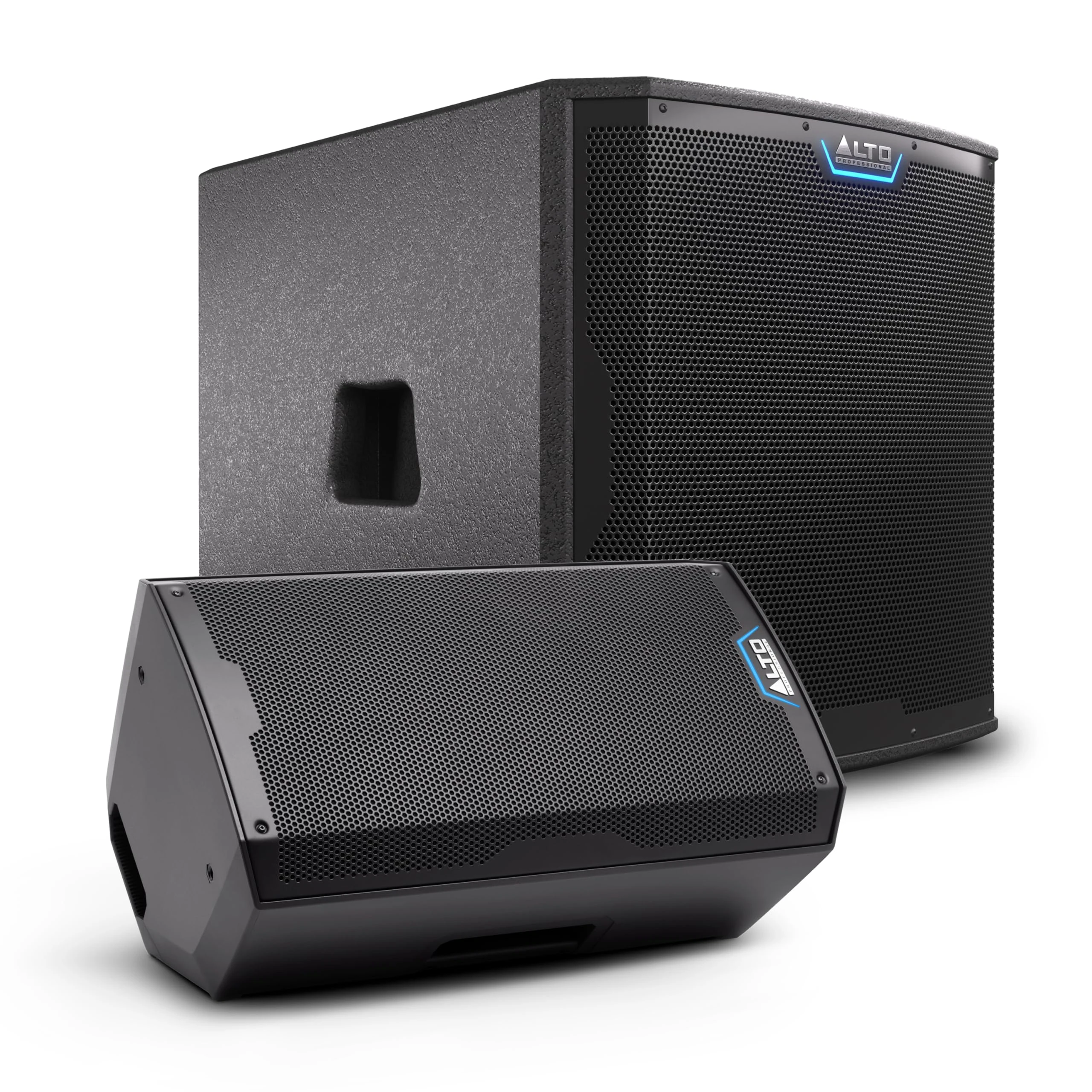 ALTO TS412 and TS15S Powered PA Speaker and Subwoofer Bundle for Live Performances, Events, Karaoke, Public Address, Presentations