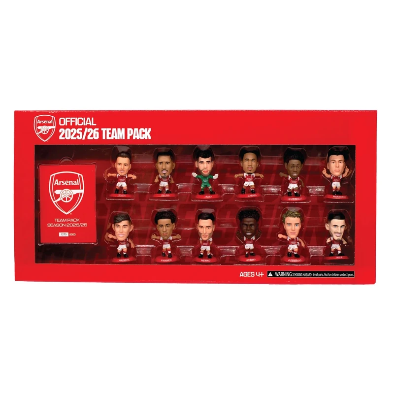 SoccerStarz - Arsenal 12 figure Team Pack (2025/26 Version Classic Kit) /Figures