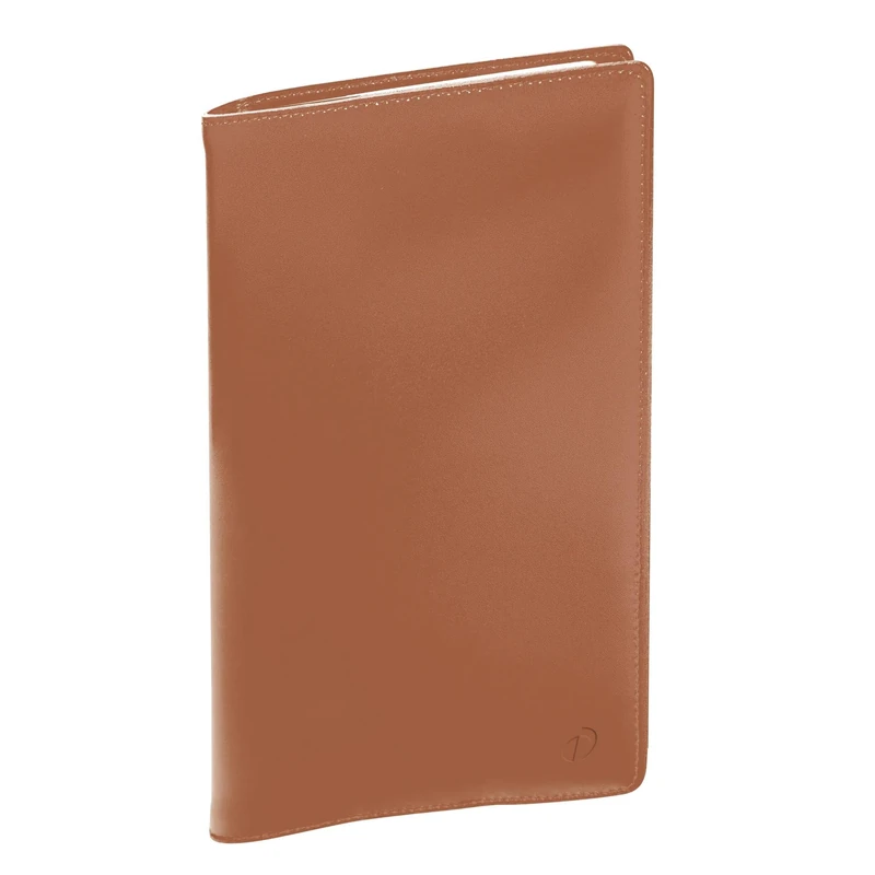 Quo Vadis 286581Q Minister Prest Diary Italian Language Year 2026 Camel Colour Size 16 x 24 cm Weekly 13 Months December-December Ivory Paper Removable Address Book Cover Moon
