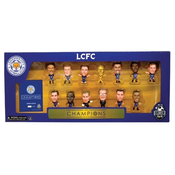 SoccerStarz - Leicester 13 figure Team Pack (League Winners 2015-16 10 Year Anniversary Re-Release) /Figures