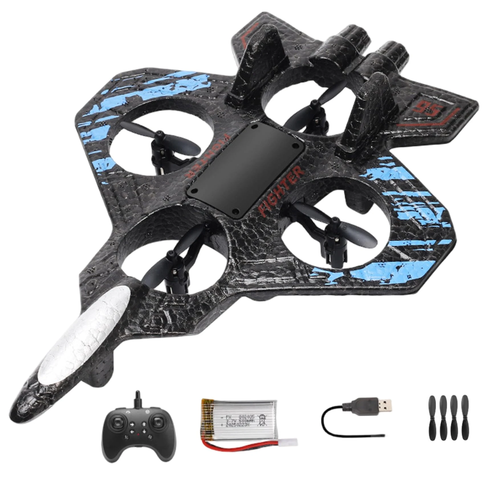 Lawnrden Foam Remote Control Airplanes, Rc Airplane, 360° Flip Rc Helicopter with LED Light, Waterproof Shock-Resistant Remote Control Plane for Kids Boys Gifts