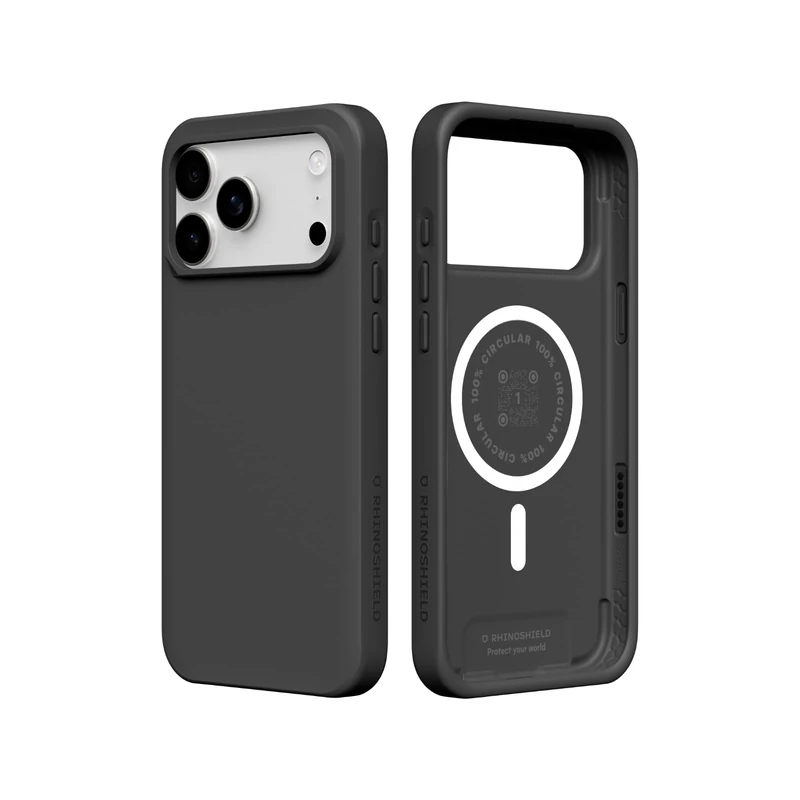 RHINOSHIELD Phone Case Compatible with MagSafe for iPhone 17 Pro Max | SolidX - Reinforced Shock-Absorbing Protection, Minimal and Slim Design with Military Grade Drop Protection - Classic Black