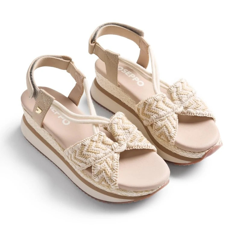 GIOSEPPO UGUNJA, Women's Adjustable Strap, Off-White, 37 EU