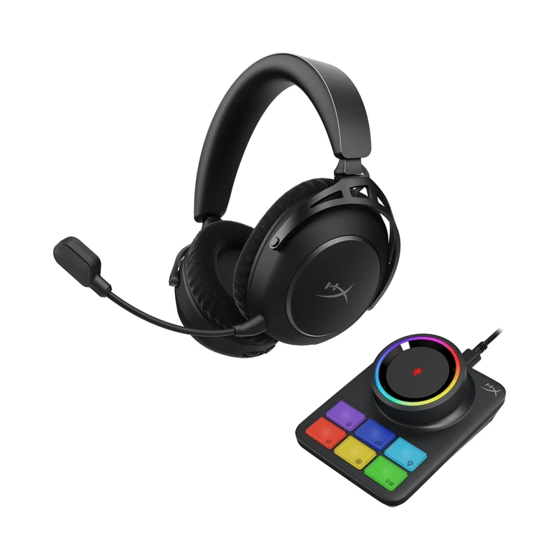 HyperX Cloud Alpha 2 Wireless Gaming Headset | 250 Hours Battery Life | 53 mm Dual Chamber Driver, |Bluetooth & 2.4 GHz | RGB Base Station | Microphone, PC, PS5, PS4, Switch, Mobile | Black