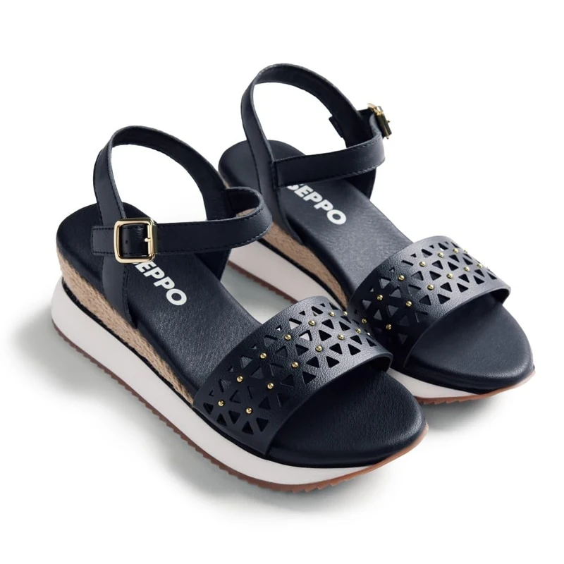 GIOSEPPO WETE, Women's T-Strap, Black, 37 EU