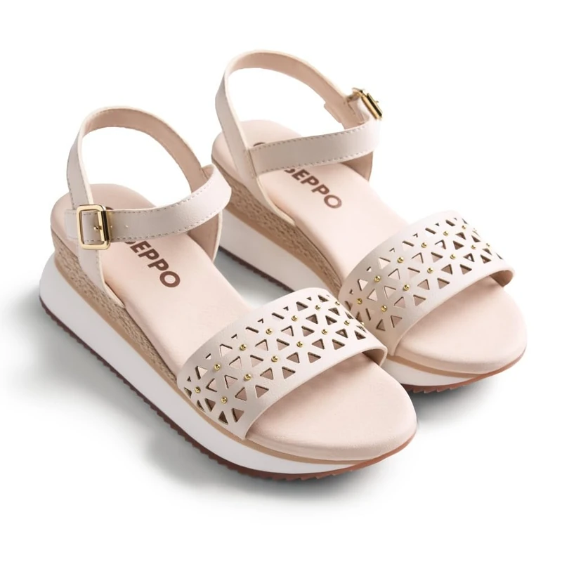 GIOSEPPO Women's Wete T-Strap, Ivory White, 6 UK