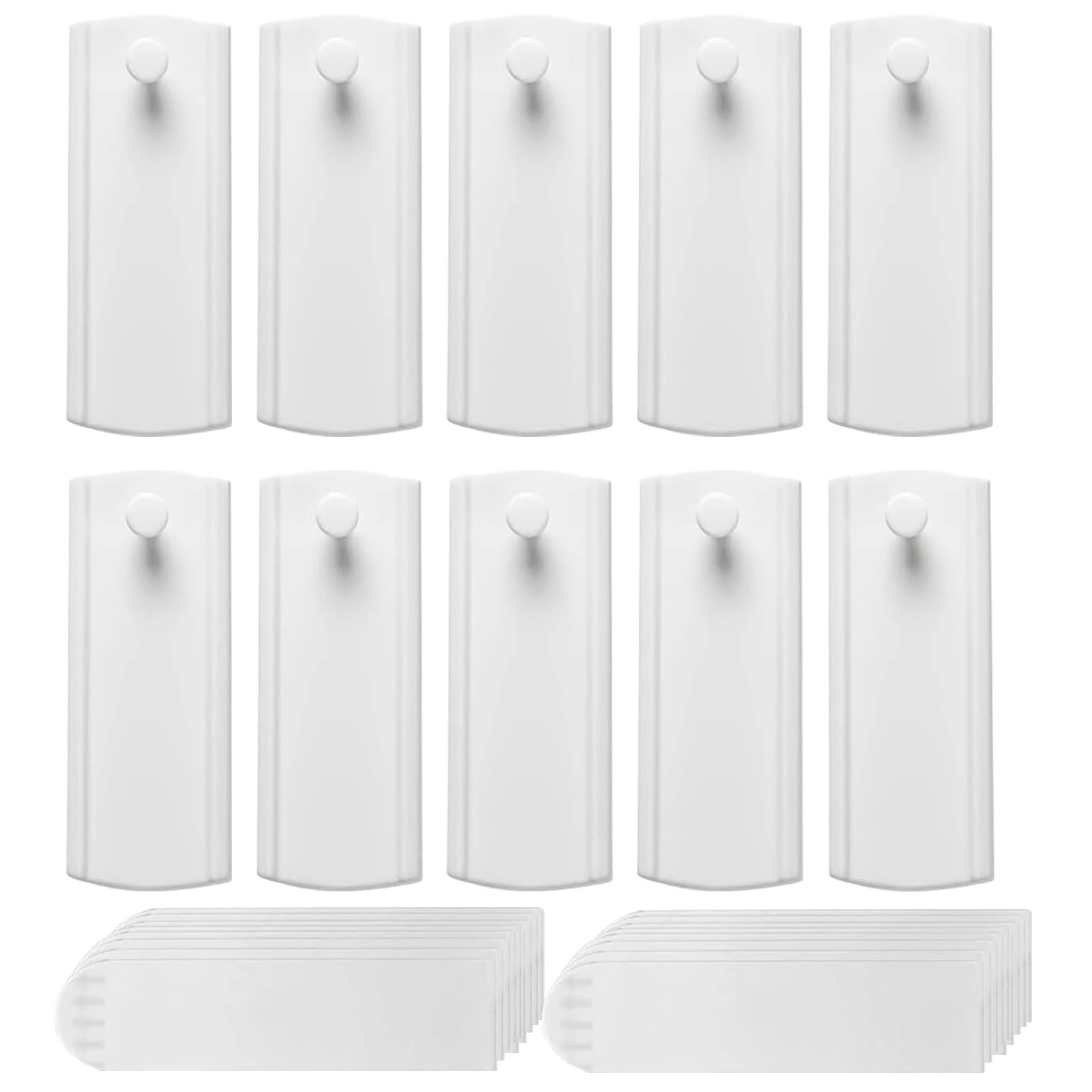 Sythrix Picture Hooks No Nails, 10 Picture Hangers with 20 Picture Hanging Strips,Universal Large Adhesive Picture Hooks Heavy Duty Wall Hanging Strips for Wall Frames on Home and Office