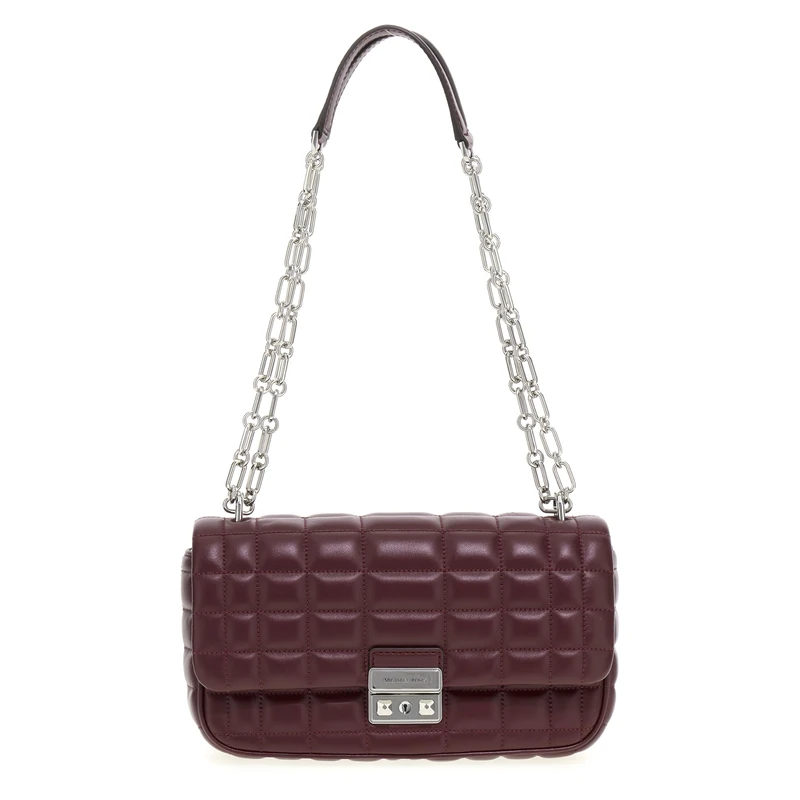Michael Kors LG CONV CHAIN SHLDR OXBLOOD One Size