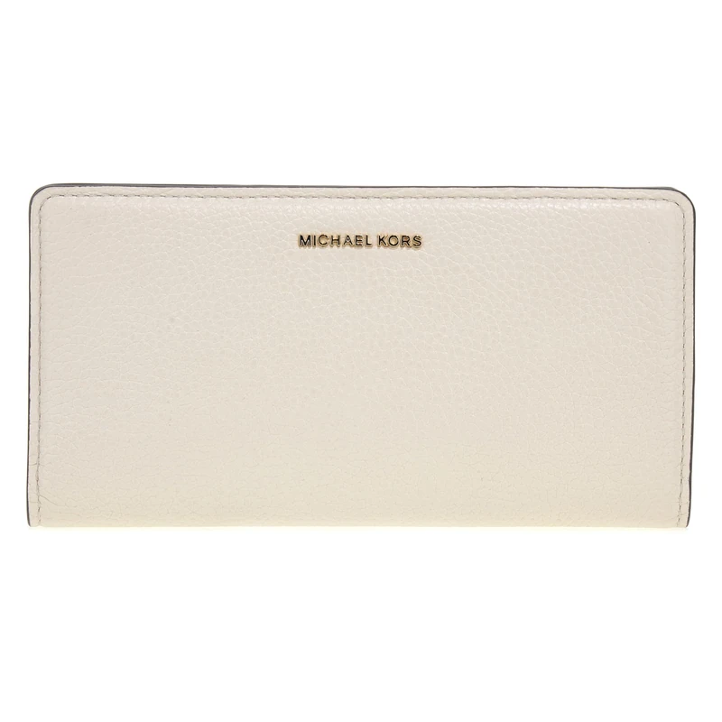 Michael Kors LG Slim SNAP Wallet LT Cream One Size