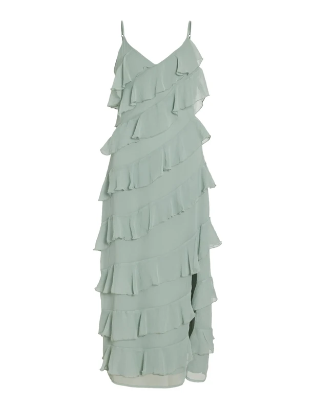 Maxi Dress VILUNA Strap 40, Green Milieu, 40