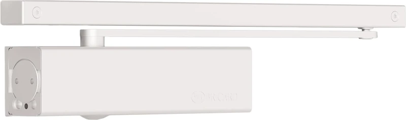 Bricard 6480011BL10 Door Closer Technology Offset Rack Pinion Technology, Force 2-5 (100 kg), Slide Arm, Reverse Mounting Side Opposite to Hinges, White