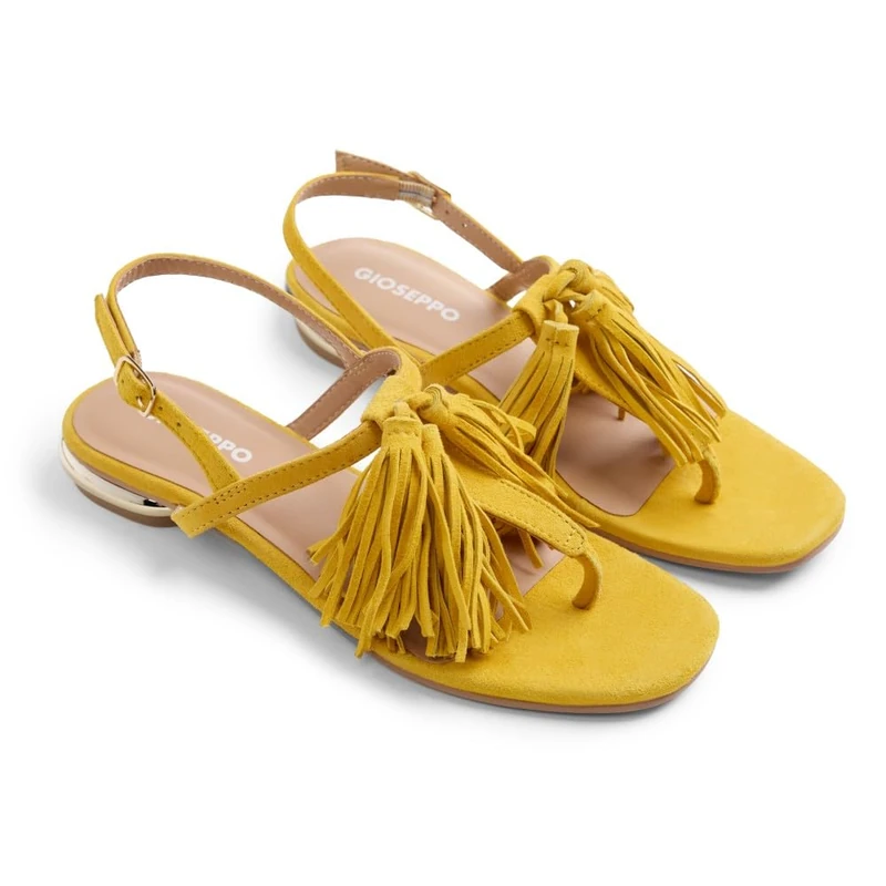 GIOSEPPO Escanaba, Women's T-Strap, Yellow, 38 EU - Image 1