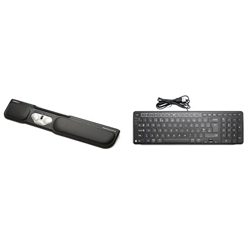 Contour Design RollerMouse Pro3 & Balance Keyboard (Black) Bundle, Mouse & Keyboard Combo