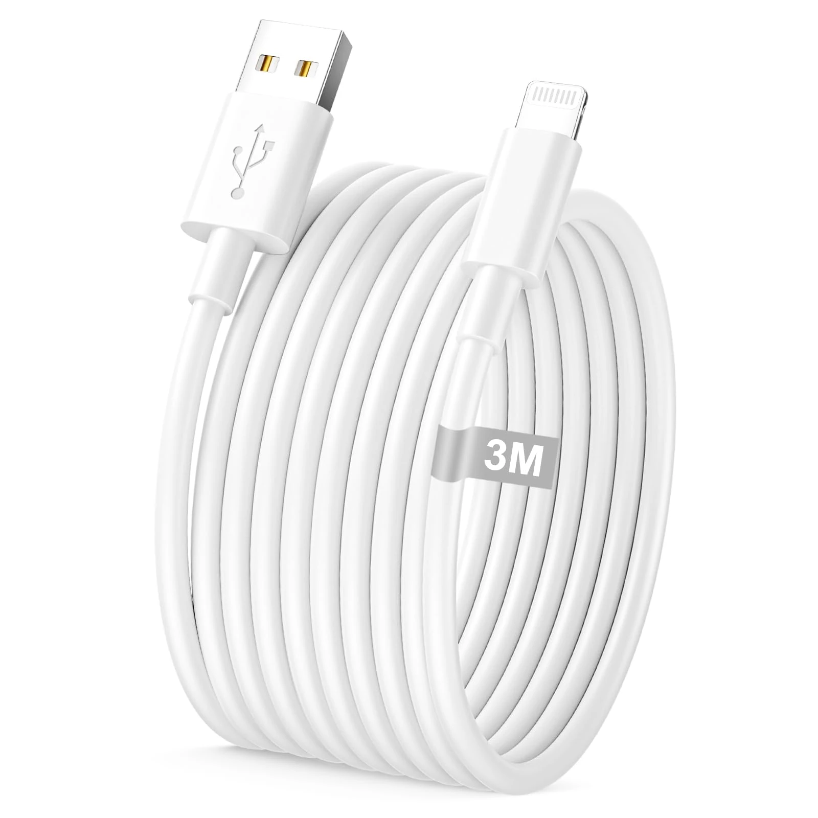 Long iPhone Charger Cable 3M, [Apple MFi Certified] USB to Lightning Cable 3M USB iphone Charger cable Fast Charge iphone Charging Lead Wire for iPhone 14 13 12 11 Pro Max XS XR X SE 8 7 6 5 iPad iPod