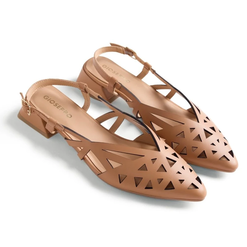 GIOSEPPO ROTHBURY, Women's Open Heel, Camel, 41 EU