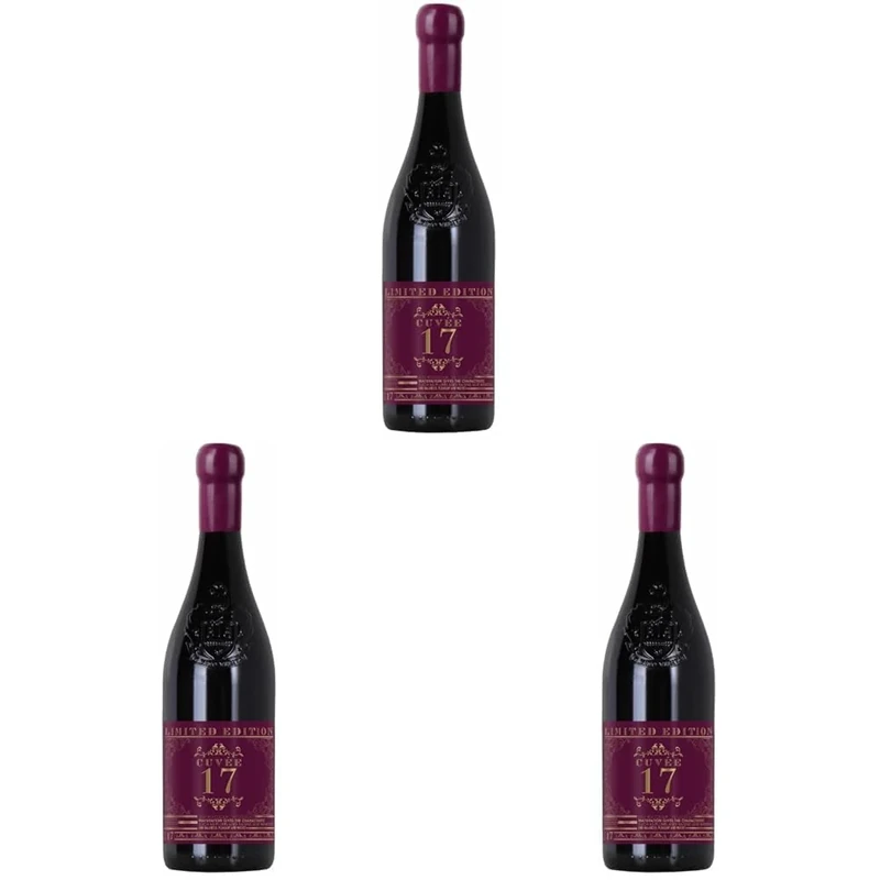Cuvée 17 Rosso Vino d’Italia Limited Edition – Italian Red Wine – 750 ml Bottle – 17% Vol – Intense, Velvety & Persistent (Pack of 3)