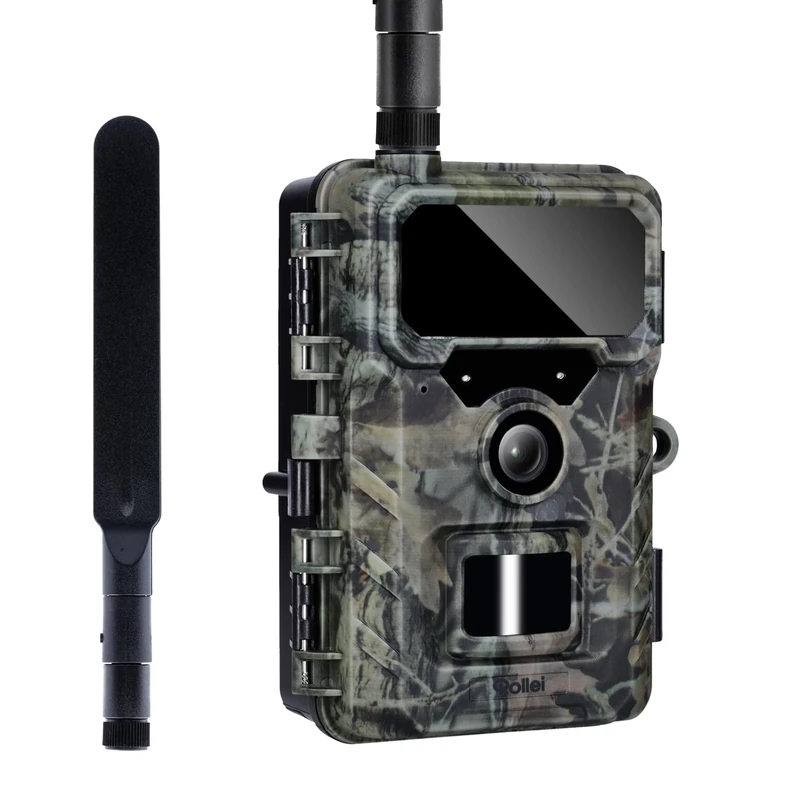 Rollei 4G Hunting Camera with Sim Card and App and Motion Sensor Infrared Hunting Camera with Night Vision 32GB SD Card IP66