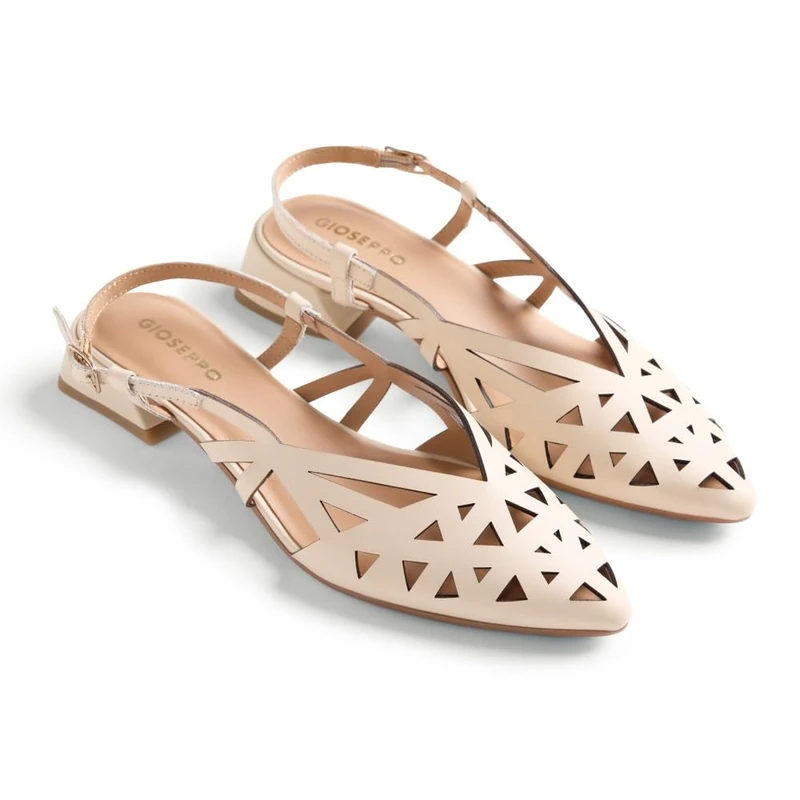 GIOSEPPO Women's Rothbury Open Heel, Snow White, 7.5 UK