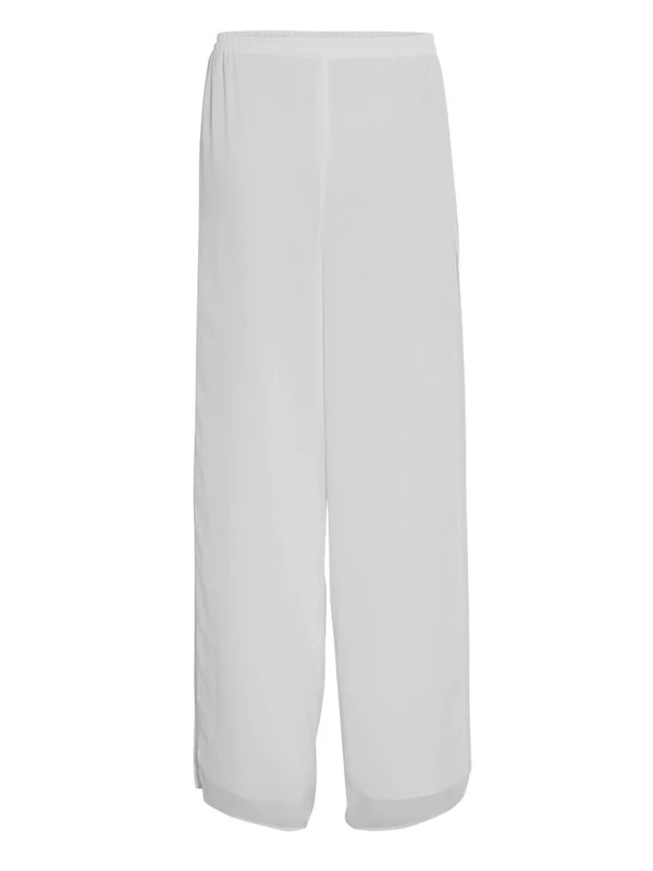 Gina Bacconi Women's Chiffon Layered Trouser with Slits Pants, Silver Mist, 22