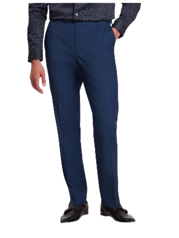 Ted Baker Men's Regular Fit Pure Wool Herringbone Trouser Pants, DK-Blue, 30