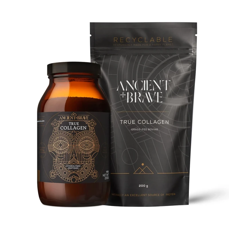 Ancient + Brave Grass-Fed Bovine Collagen - Hydrolysed Type 1 Protein