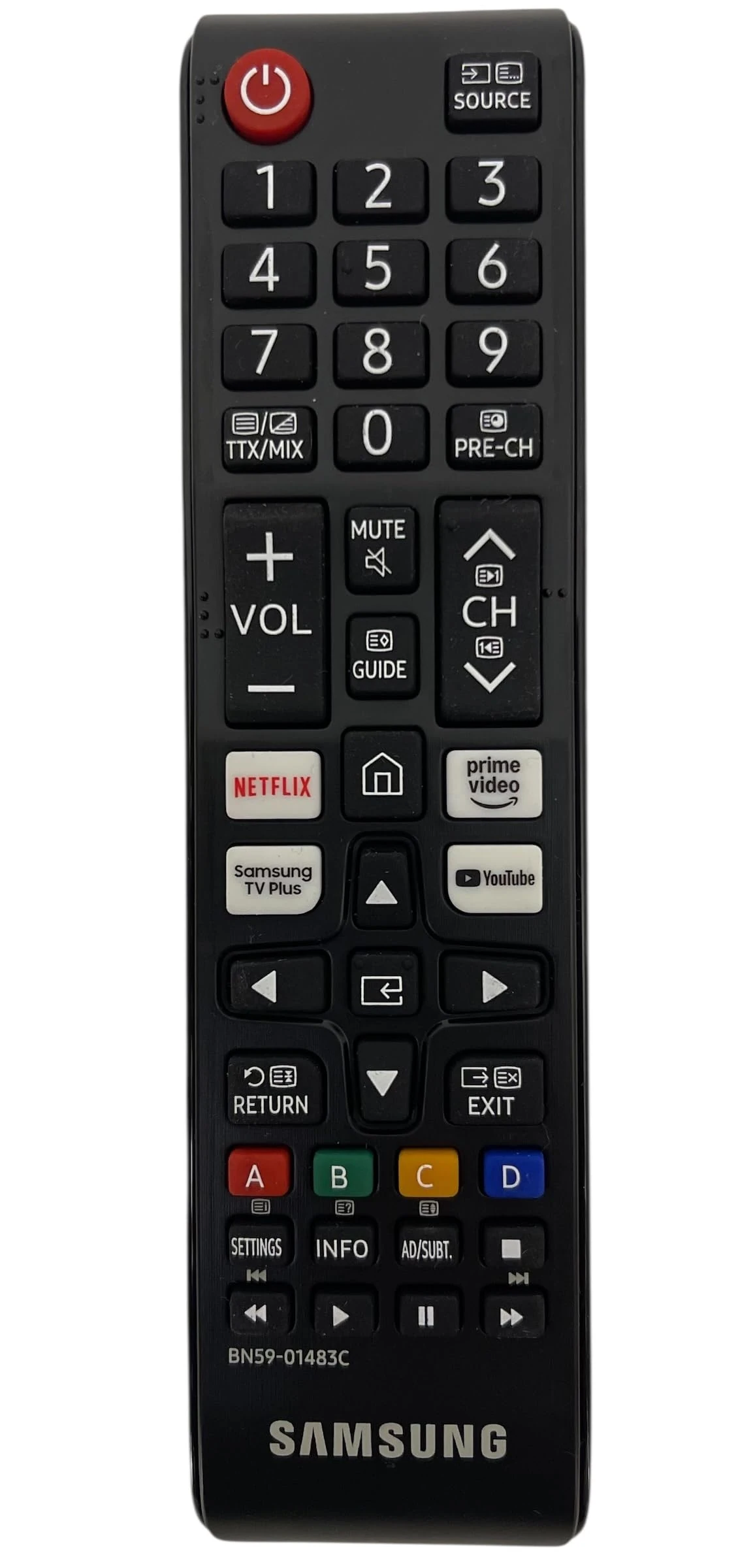 Genuine Replacement TV Remote Control Compatible with Samsung BN59-01483C - UE32H5020FK UE40F6000FK UE43U7000FK UE50U7000FK QLED HDR 4K Ultra HD Smart AI
