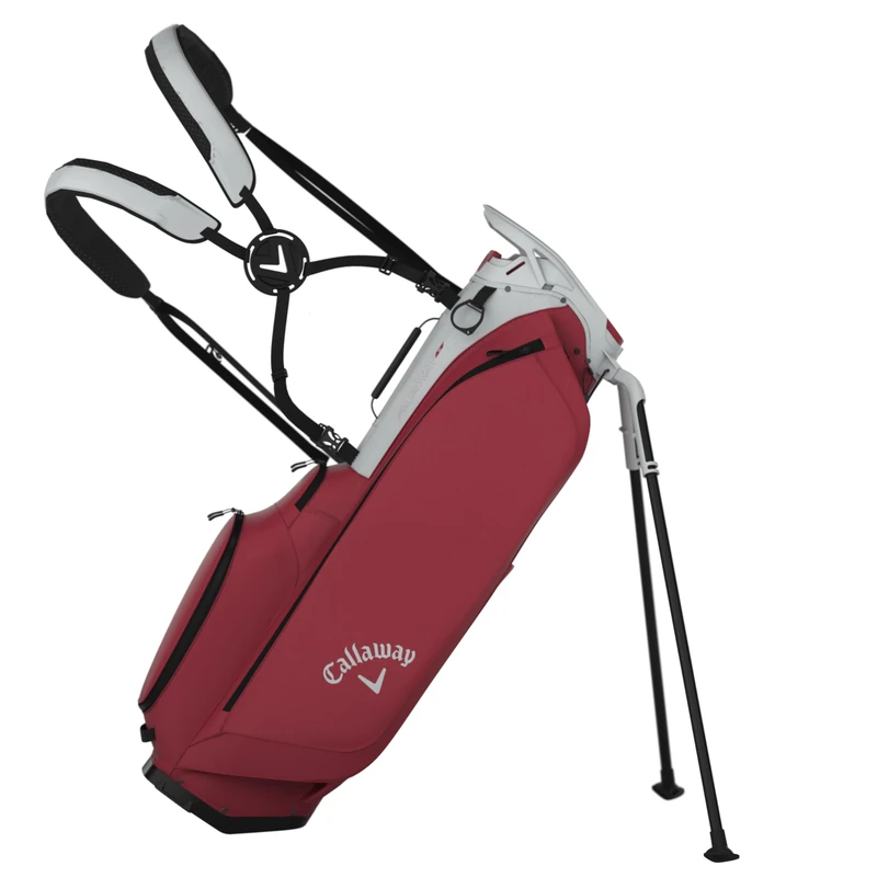 Callaway Golf Fairway C Lightweight Stand Bag, 2026, Silver/Cardinal