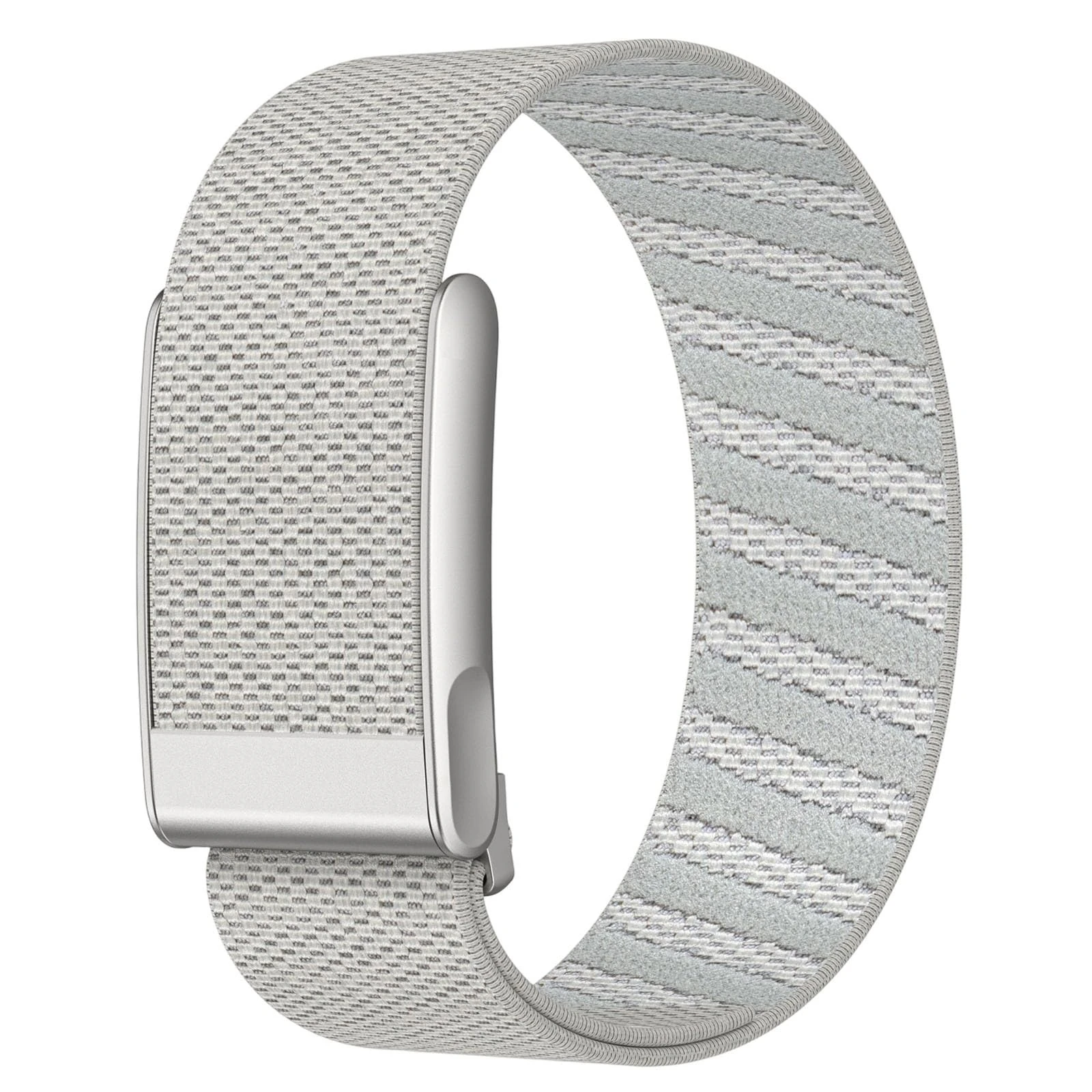 Rugged Comfort Silicone Wristband Compatible with WHOOP 5 | Whoop MG Band, Durable Soft Silicone Sports Loop Replacement Bands for Men Women with Metal Frame (Light Gray-1)