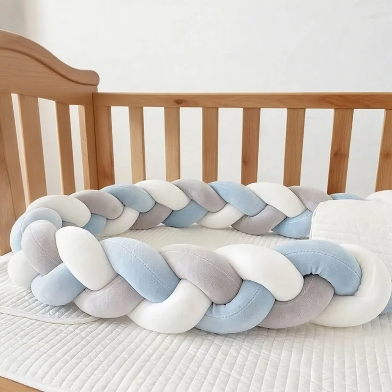 GYCS Knotted Cushion, Handmade Soft Knot Pillow, Braided Knotted Cushion, Cotton Bed Set All Round Braided Protector 100% Cotton Bed Set All Round Braided Protector for Room Decor,A09,400cm