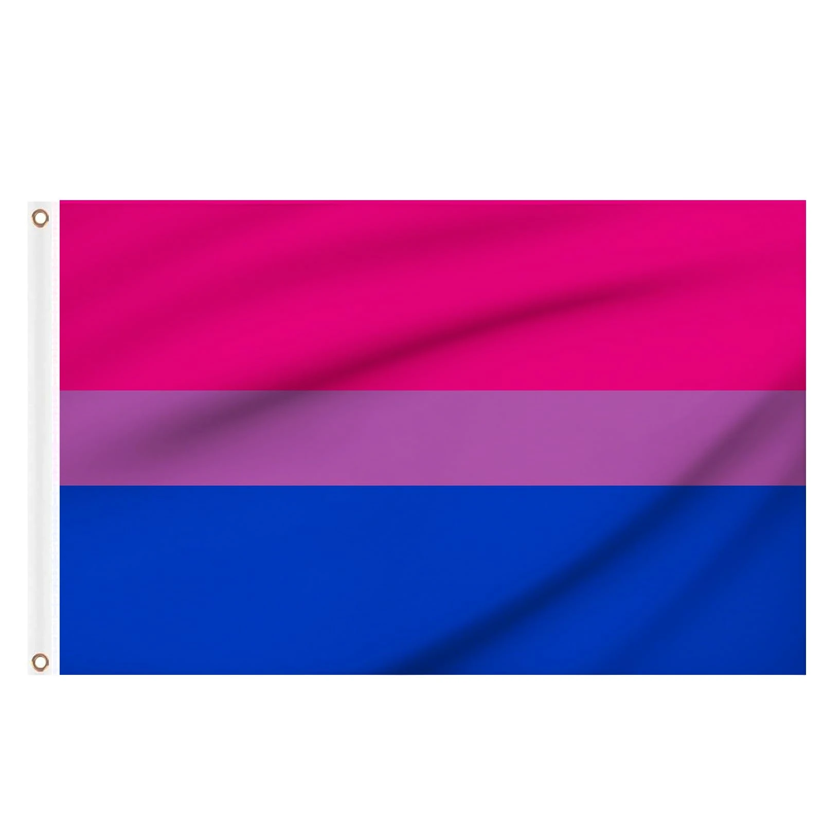 Bisexual Flag Bi Flag 5ft x 3ft, Large LGBTQ+ Pride Flags with Eyelets for Pride Day Party Decoration Outdoor Indoor Community Decor