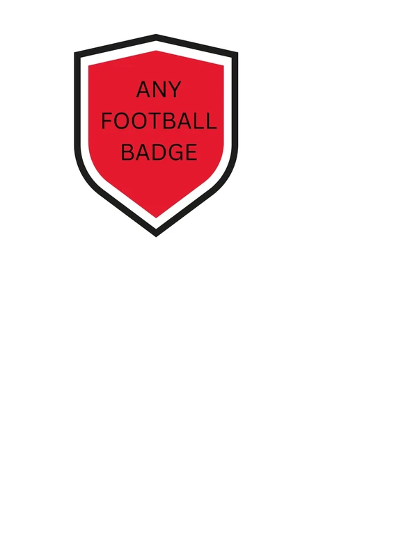 Edible ANY FOOTBALL TEAM badge cake Toppers Cake decorations 3"/4"/5" NOT-PRECUT premium icing paper - /Scottish/English- United/City/Athletic/town (A-stton.Villla, 3, inches)