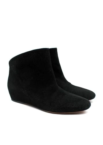Alaia Pre-Loved Black Suede Ankle Boots