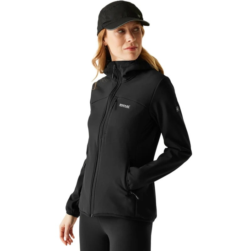 Regatta Womens Ossek Soft Shell Jacket Water Repellent Midlayer Hiking Outdoor Top